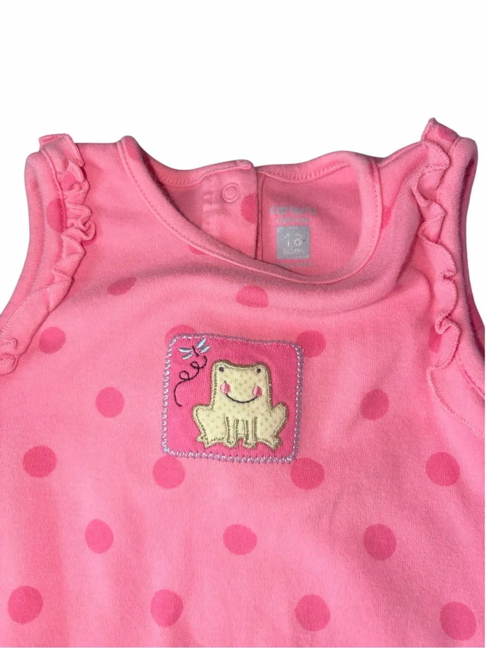 Vintage Y2K Baby Girl Pink Princess 3pc Playwear Bundle 12M Carter’s Okie Dokie